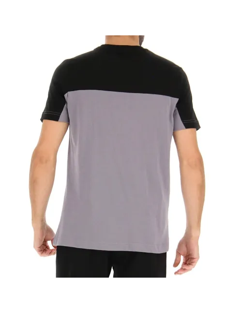 Camiseta Lotto Dinamico Vi Block Gris Negro | Ofertas de pádel